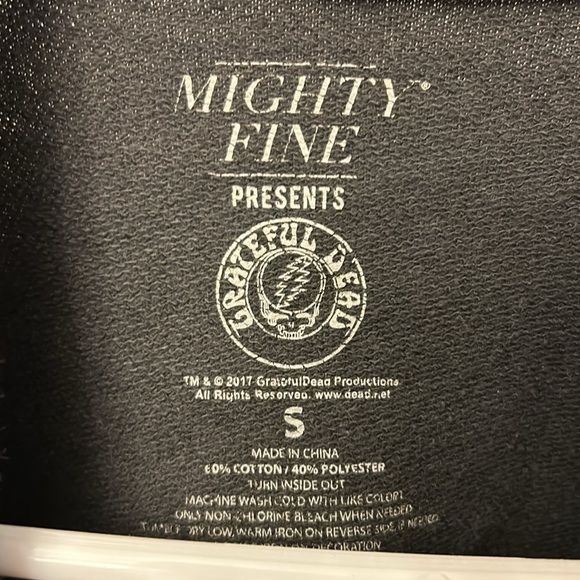 Might Fine Grateful Dead Sweatshirt Black Size Small - Picture 3 of 4